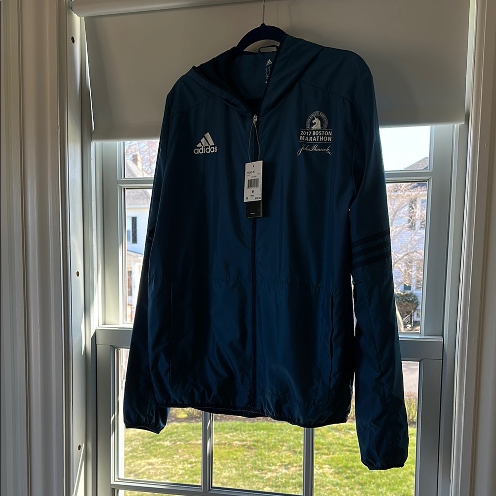 Teal Adidas Boston Marathon Jacket